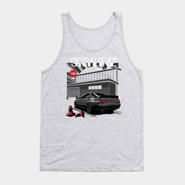 Nissan Skyline R32 Tank Top by JDMAPEX